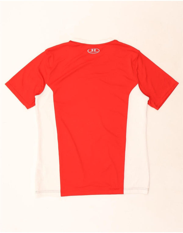 Camiseta masculina Under Armour Heat Gear Top XL vermelho colorblock poliéster