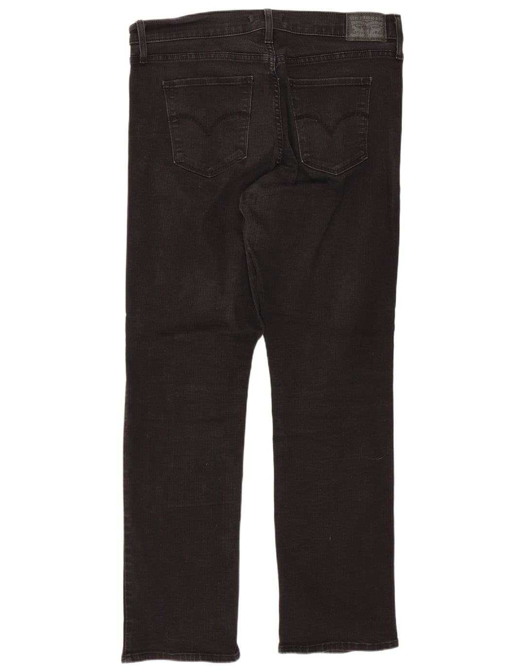 Calça jeans feminina Levi's 314 Shaping Straight W32 L30 algodão preto