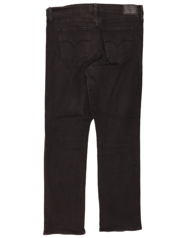 Levi's Womens 314 Shaping Straight Jeans W32 L30 Black Cotton