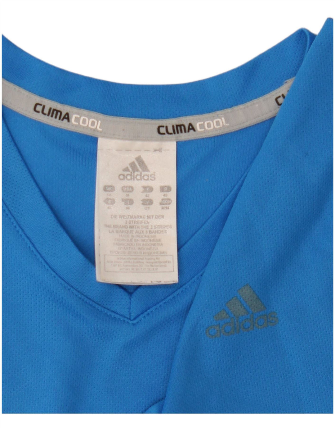 Adidas Womens Running Top Manga Longa UK 14 Médio Azul Poliéster Esportes
