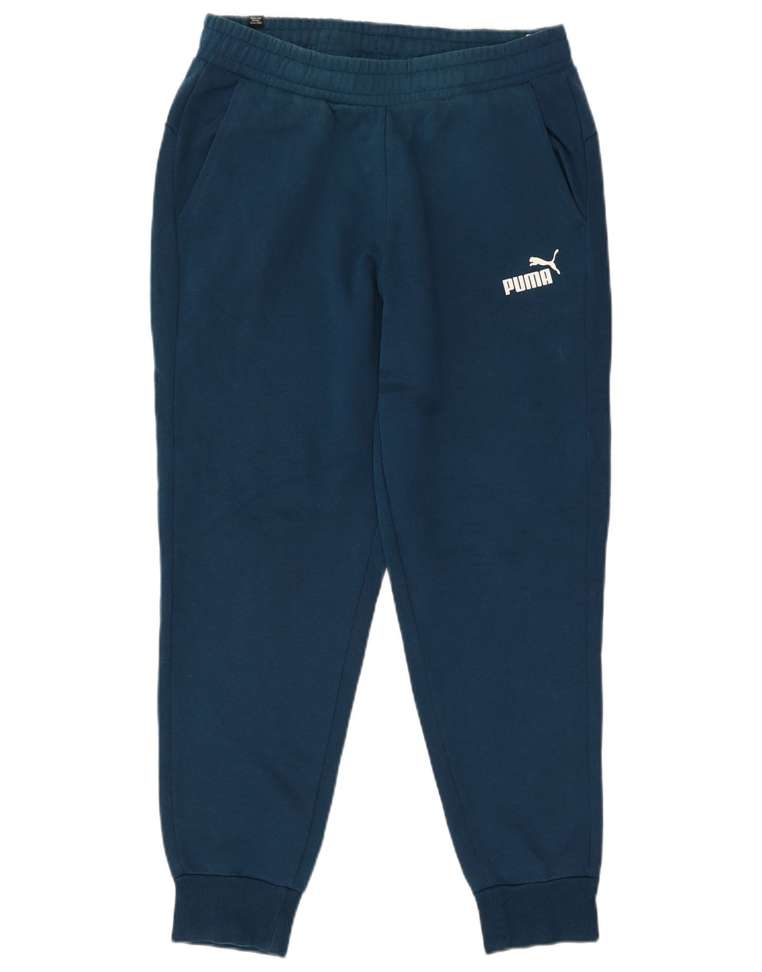 Calça de treino masculina Puma Joggers grande algodão azul
