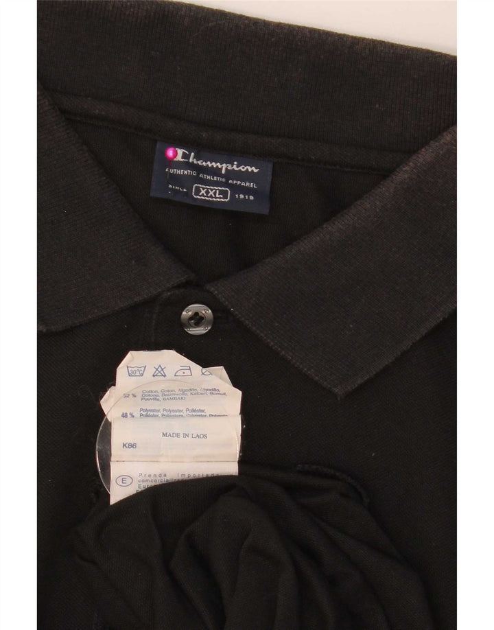 Camisa polo masculina Champion 2XL algodão preto