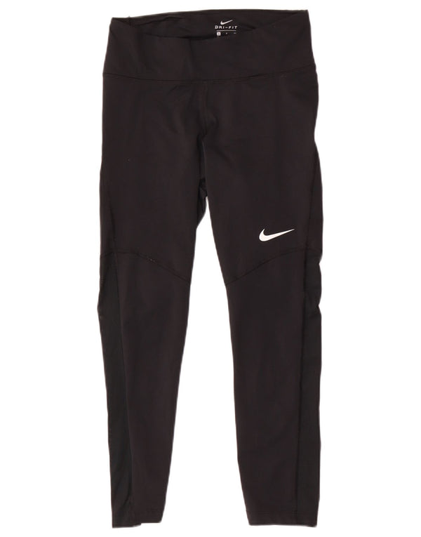 Leggings Nike Dri Fit Crop Feminino UK 8 Pequeno Poliéster Preto