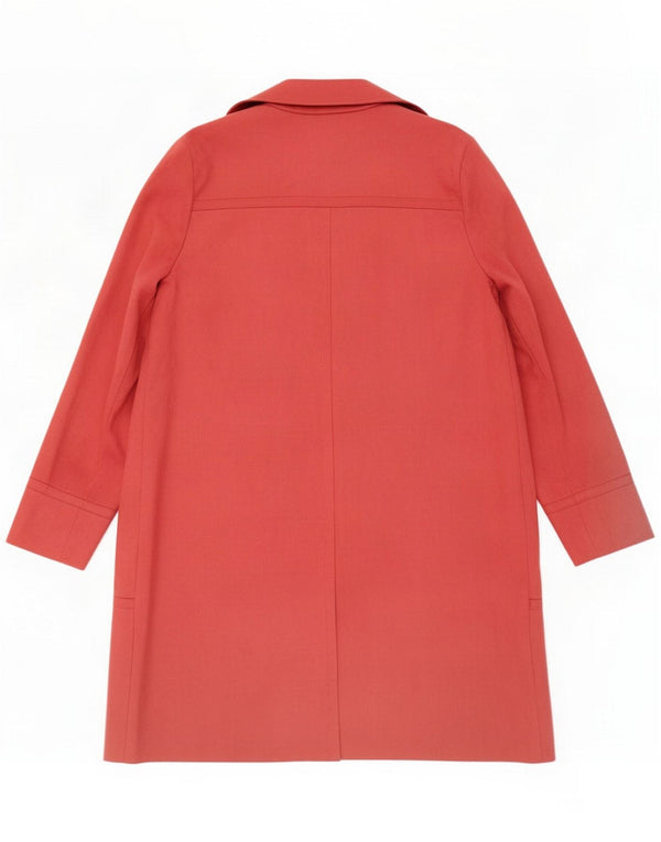 Zara Womens Longline Open Blazer Jacket UK 12 Grande Poliéster Rosa