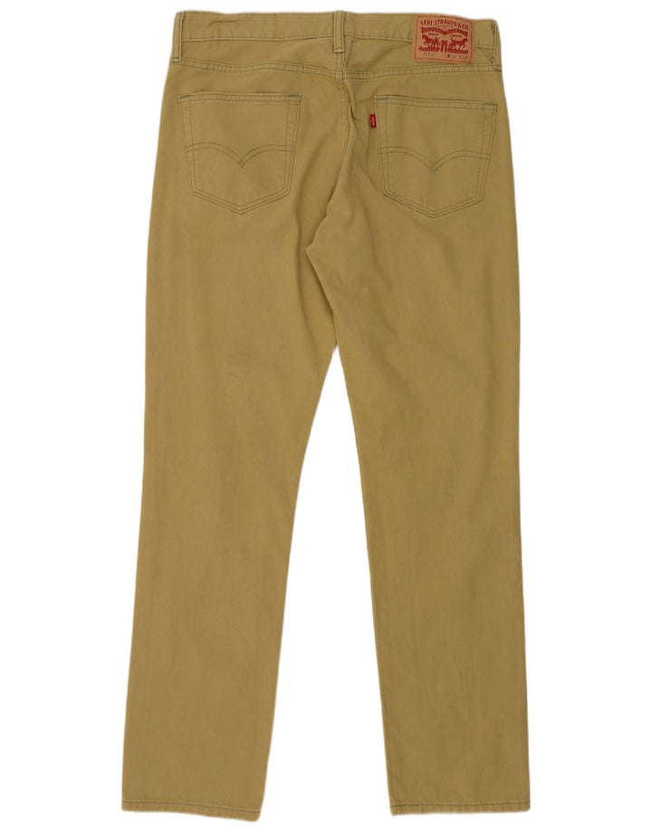 Levi's Masculino 511 Slim Jeans W34 L32 Cáqui Algodão