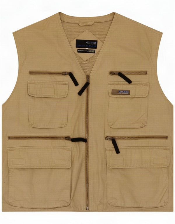 Dolomite Mens Utility Gilet UK 40 Grande Algodão Cáqui