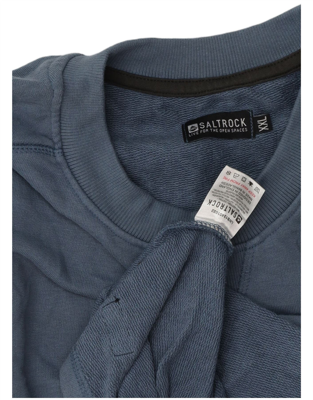 Saltrock moletom gráfico masculino jumper 2XL algodão azul
