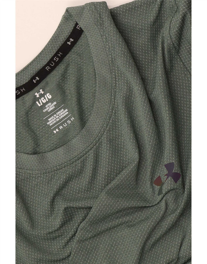 Camiseta masculina Under Armour grande verde