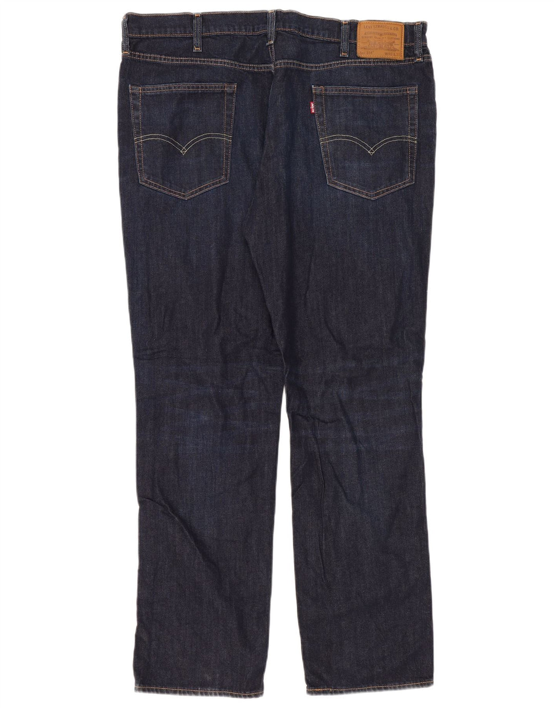 Levi's Masculino 514 Straight Jeans W40 L32 Azul Marinho Algodão