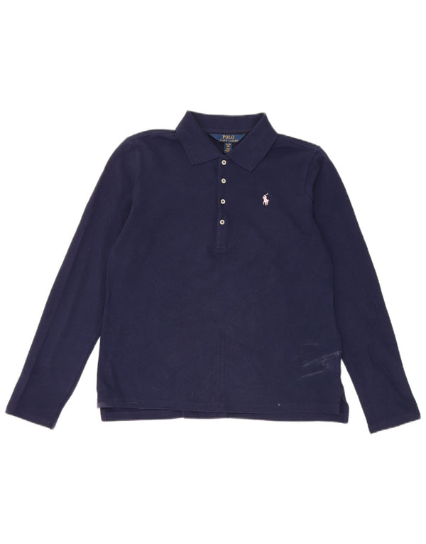 Polo Ralph Lauren Menina Polo Manga Comprida 15-16 Anos XL Azul Marinho