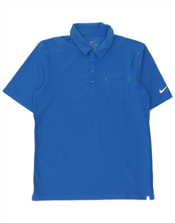 Camisa polo masculina Nike Dri Fit poliéster azul médio