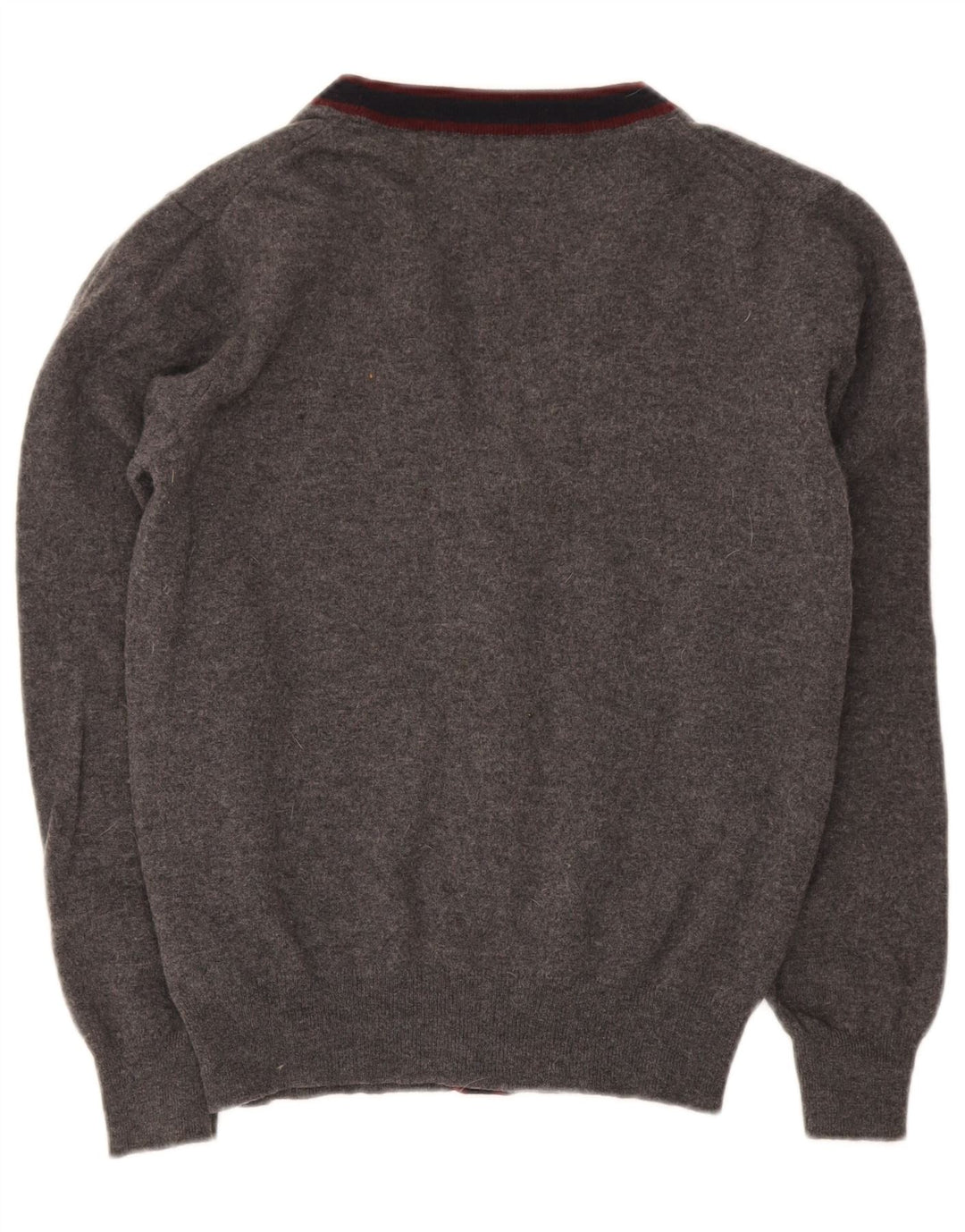 Fred Perry masculino lã cinza médio