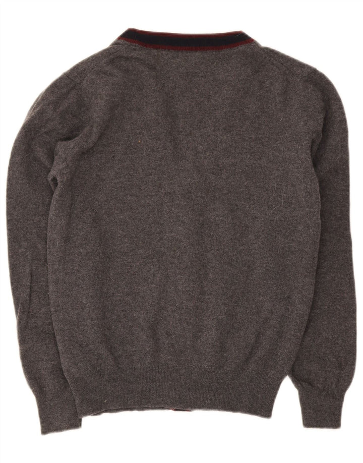 Fred Perry masculino lã cinza médio