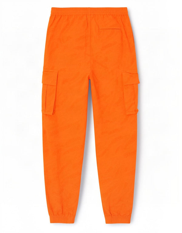 Calça cargo masculina Octopus Joggers grande W30 L30 laranja