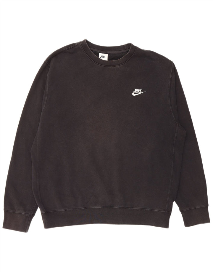 Nike moletom masculino jumper grande algodão preto