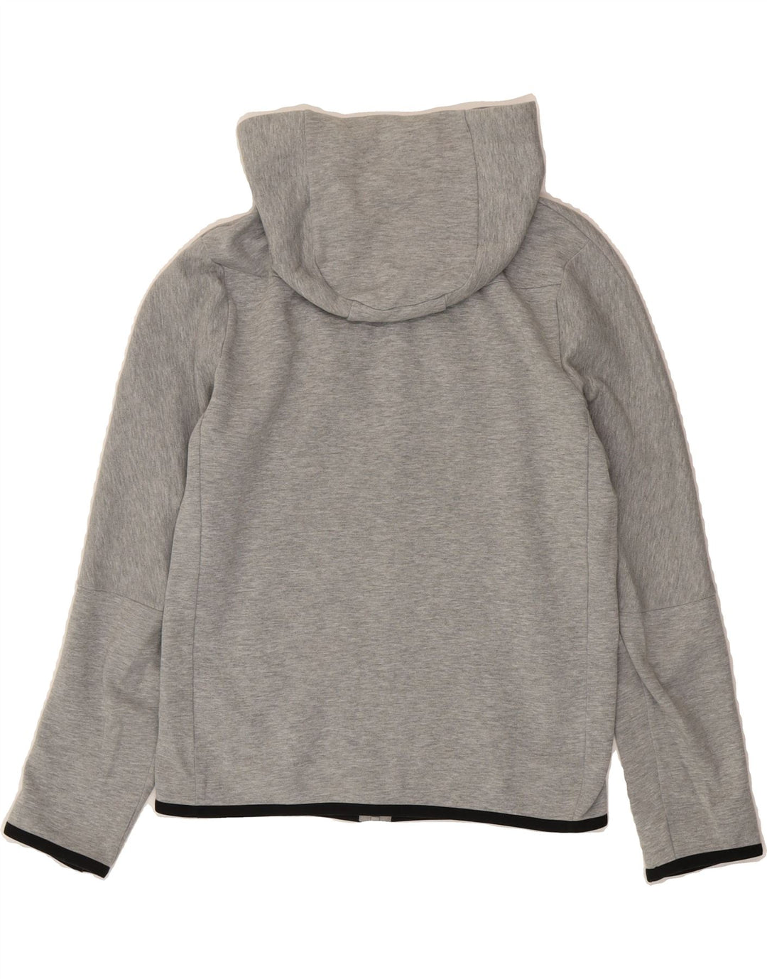 NIKE Boys Zip Hoodie Sweater 12-13 Years Large Grey Cotton Vintage Nike and Second-Hand Nike from Messina Hembry 