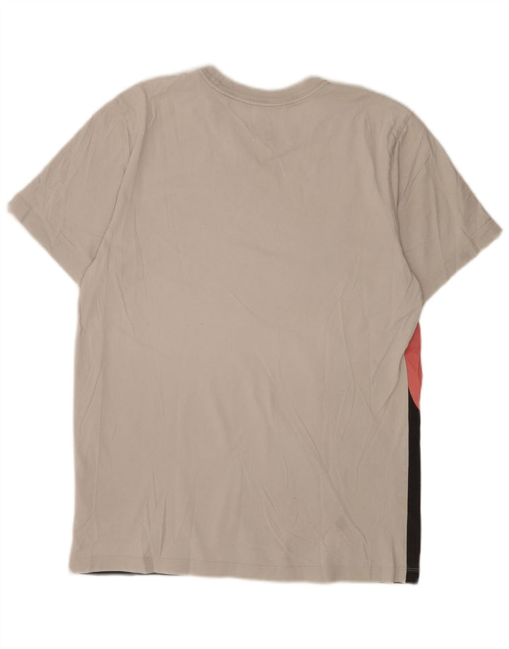 Camiseta masculina Nike grande bloco colorido cinza