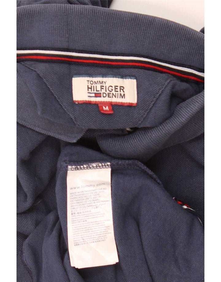Camisa polo masculina Tommy Hilfiger média algodão azul marinho