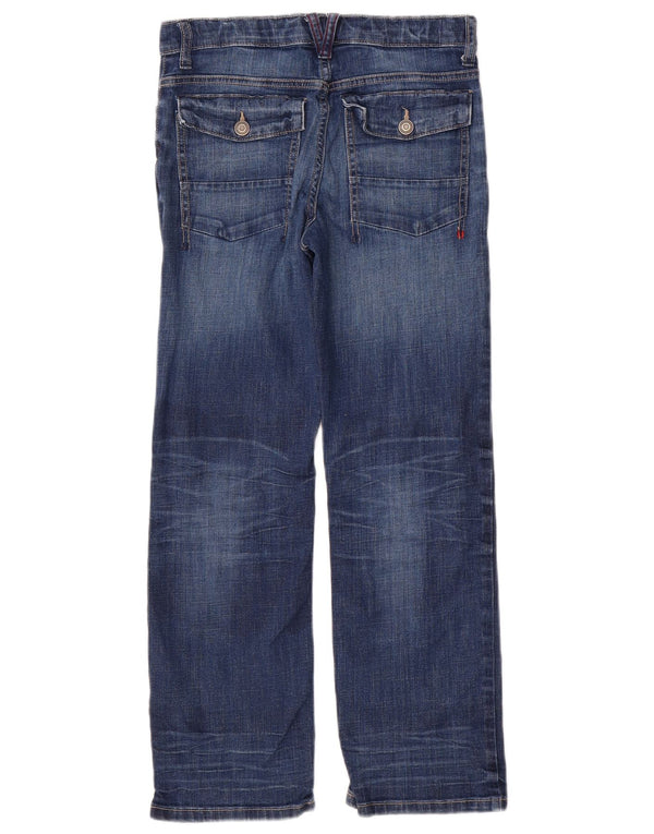 TOMMY HILFIGER Meninos Jeans retos 11-12 anos W28 L26 Azul Algodão