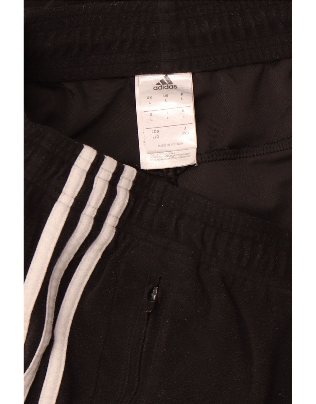 Calça de treino masculina ADIDAS joggers grande poliéster preto