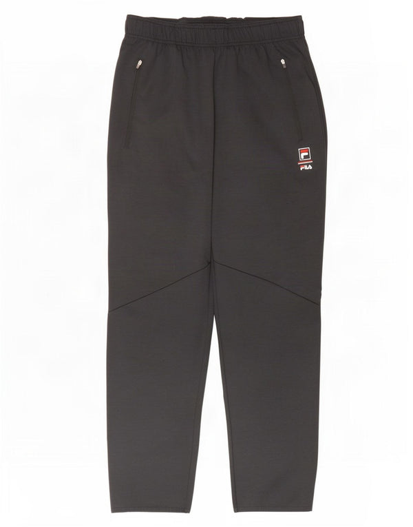 Calça de treino masculina Fila pequena cinza poliéster