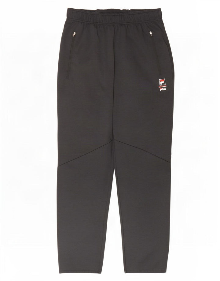 Calça de treino masculina Fila pequena cinza poliéster