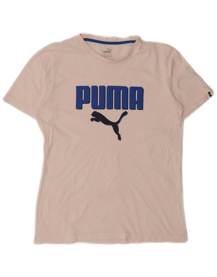 Puma Camiseta Masculina Graphic Top Médio Branco