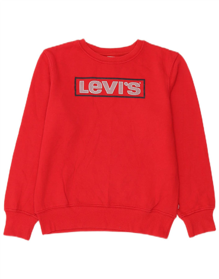 Moletom gráfico Levi's Boys 15-16 anos algodão vermelho