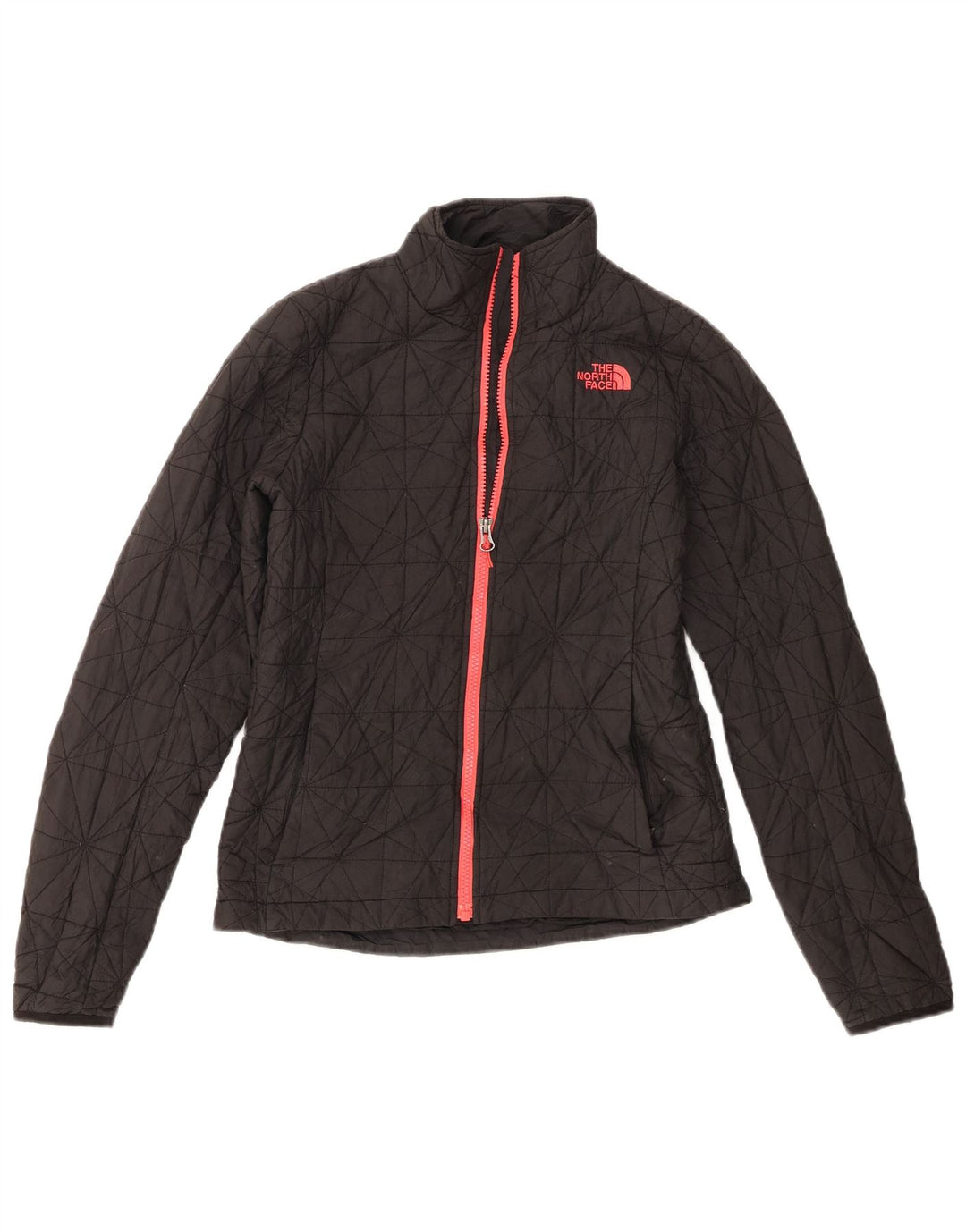 Jaqueta acolchoada feminina The North Face UK 10 poliéster cinza pequeno