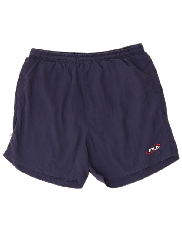 Shorts de natação masculino Fila médio azul marinho