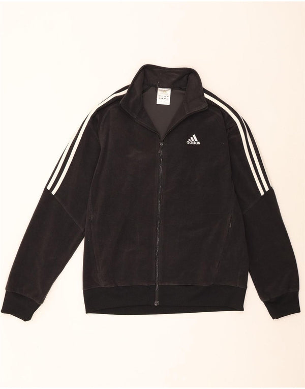Adidas Mens Fleece Jacket UK 38 Médio Preto Poliéster