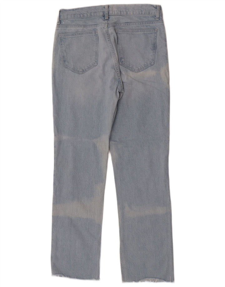 Calça jeans reta feminina Zara EU 40 médio W30 L30 azul algodão