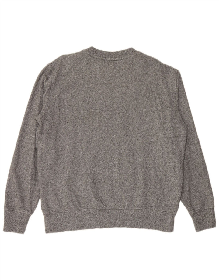 Suéter masculino Marks & Spencer grande algodão manchado cinza