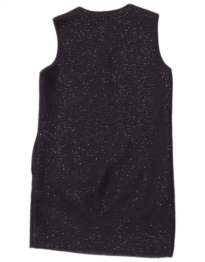 Cos vestido feminino sem mangas com lantejoulas EU 38 poliéster azul marinho médio