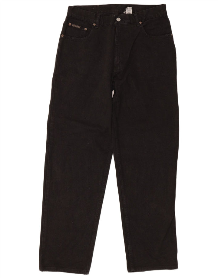 Calvin Klein Masculino Regular Straight Jeans W32 L30 Algodão Preto