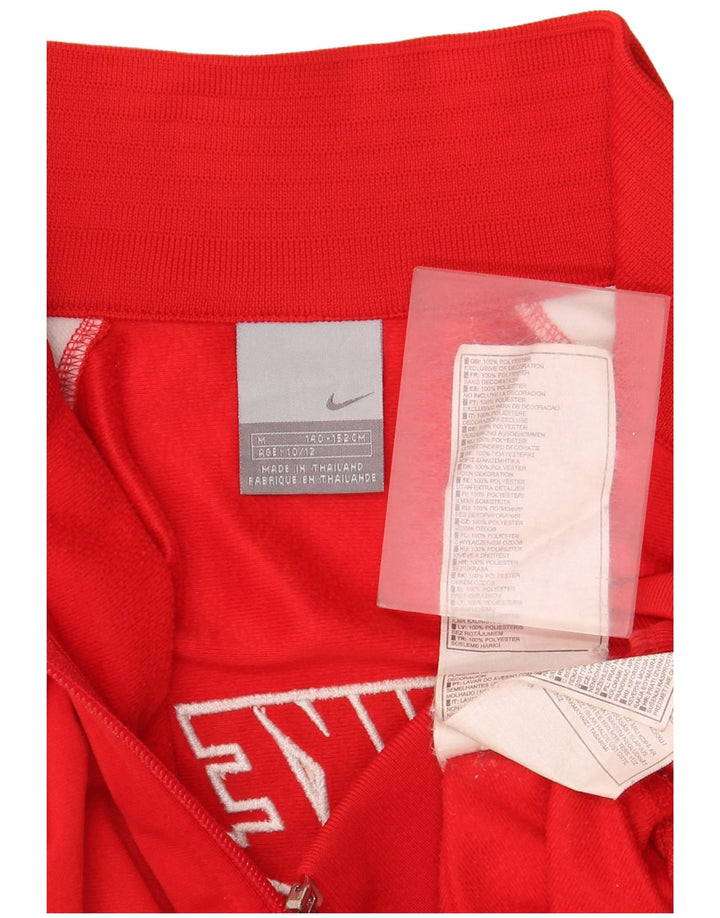 Jaqueta Nike Boys Graphic Tracksuit Top 10-11 anos Médio Vermelho Colorblock