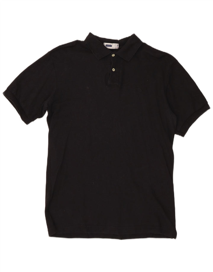 Camisa Polo Masculina Fila Média Preta
