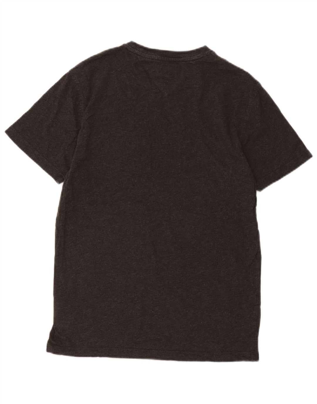 Camiseta masculina Tommy Hilfiger top pequeno algodão cinza