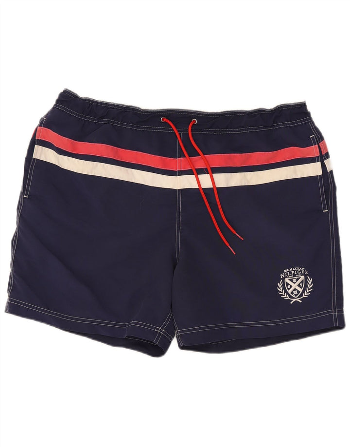 Shorts de natação masculino TOMMY HILFIGER XL azul marinho nylon
