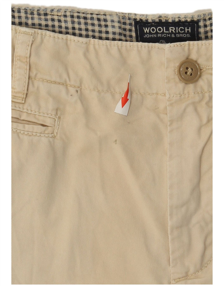 Woolrich Mens Chino Shorts W33 Médio Bege