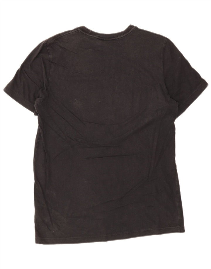 Adidas Mens Graphic T-Shirt Top Médio Algodão Preto