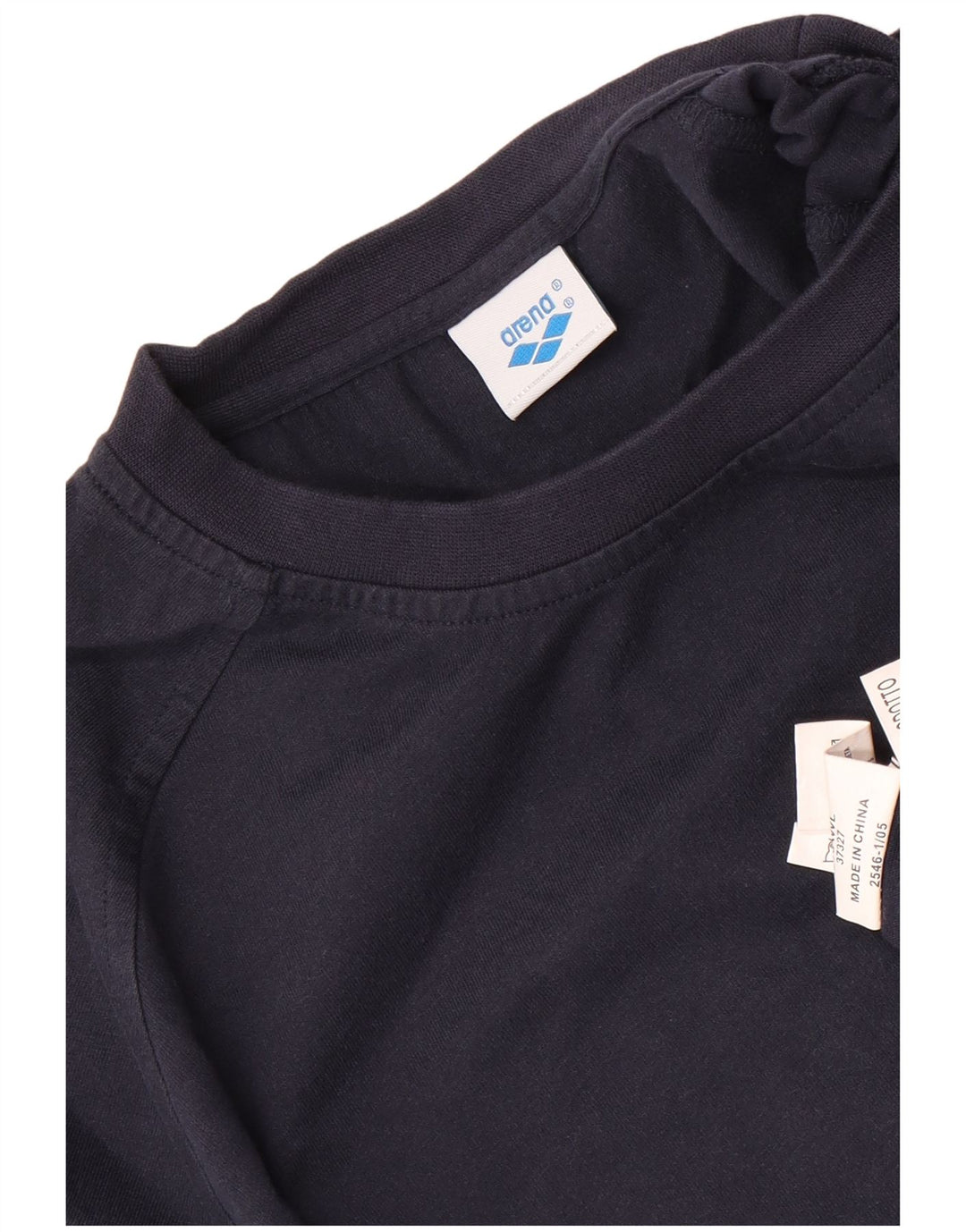 Arena Camiseta masculina gráfica Top médio algodão azul marinho