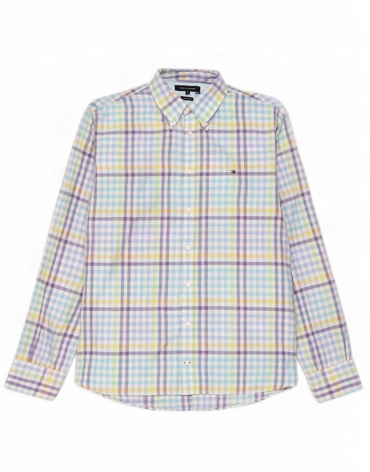 Camisa masculina Tommy Hilfiger XL linho guingão multicolorido