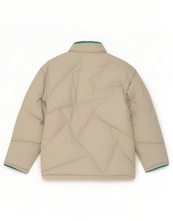 Jaqueta acolchoada masculina Dolomite com capuz UK 40 poliéster cinza grande