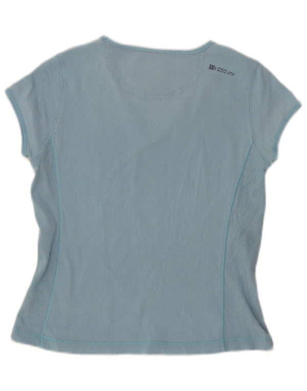 Camiseta feminina Champion Heritage Classics UK 12 algodão azul médio