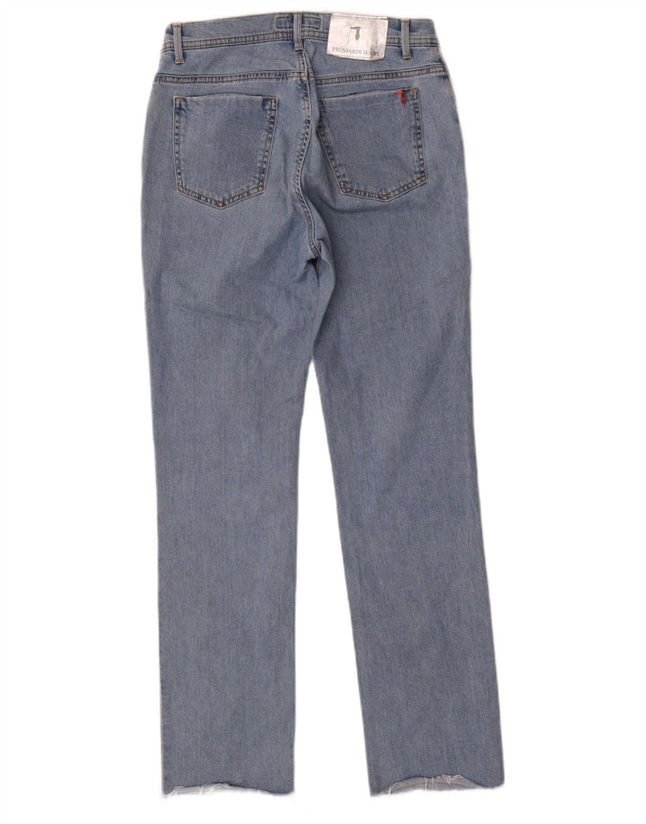 Jeans retos femininos TRUSSARDI W28 L30 azul poliéster