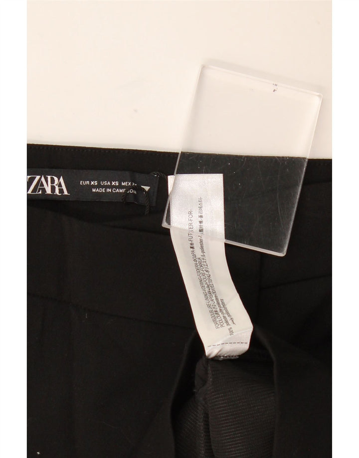 Zara Womens Skort UK 6 XS Poliéster Preto