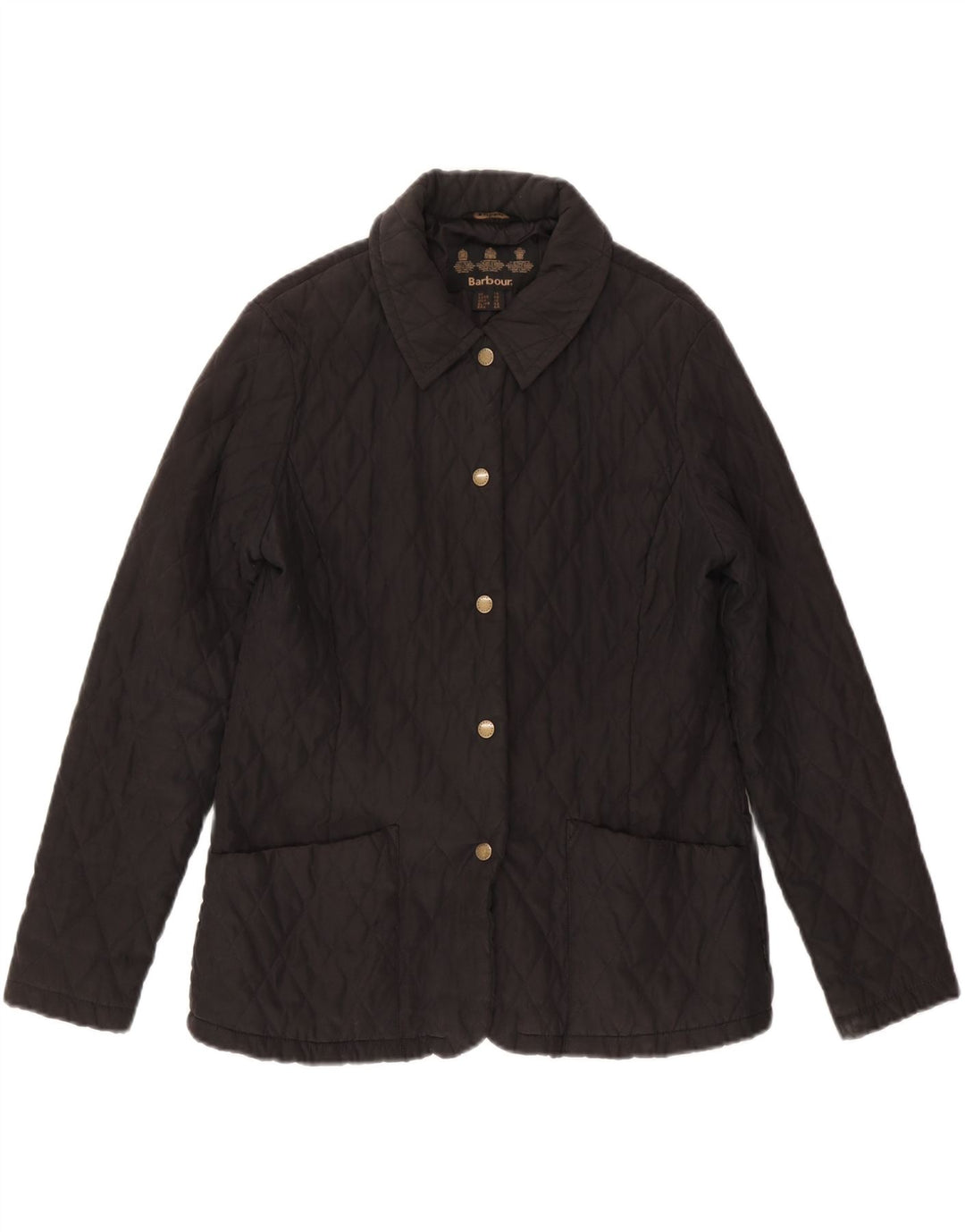 Jaqueta acolchoada feminina BARBOUR UK 14 grande preta