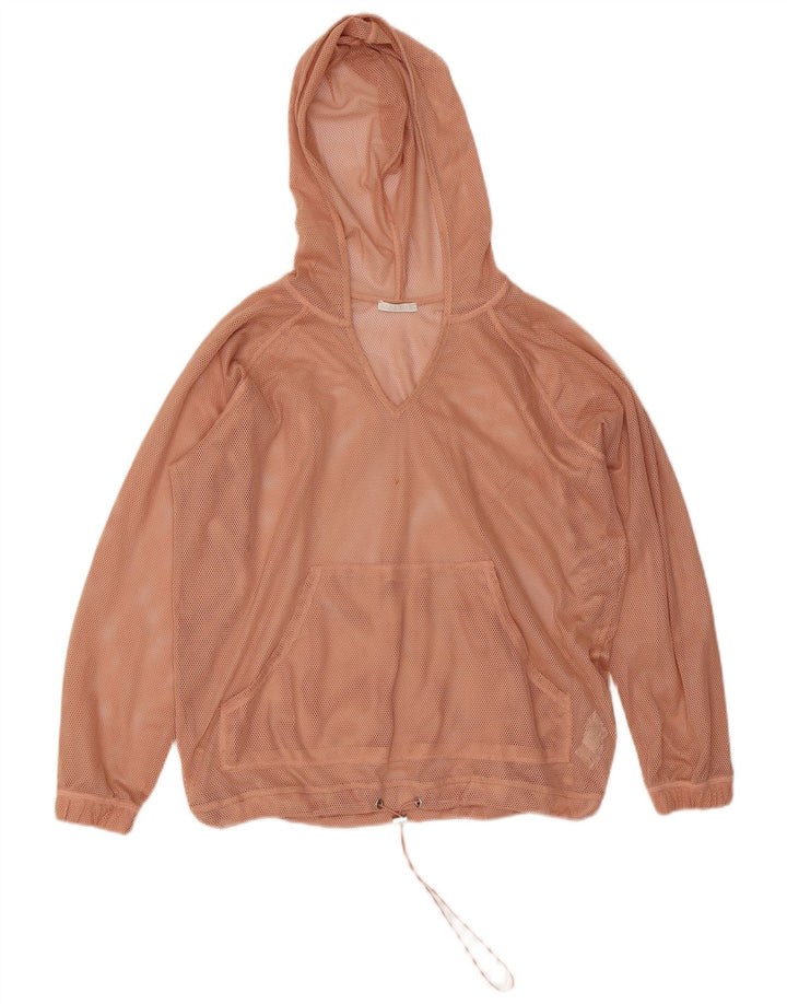Jaqueta feminina Zara com capuz grande e capuz, jaqueta grande, Reino Unido, 10, pequena, rosa