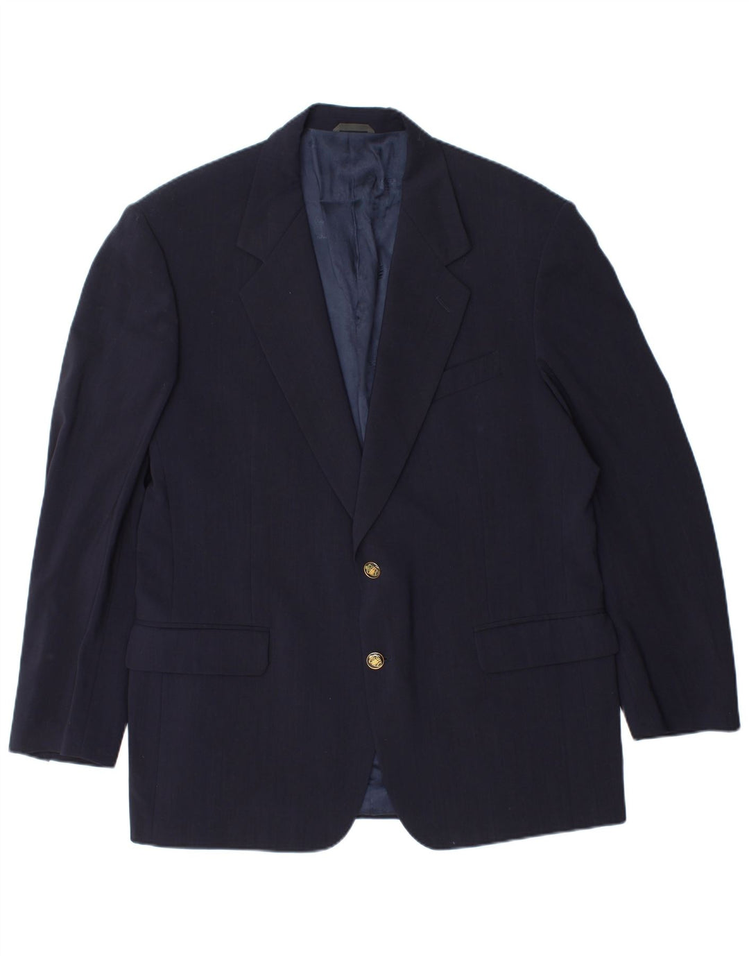 Jaqueta Blazer Masculina Ferre com 2 Botões IT 54 2XL Lã Virgem Azul Marinho